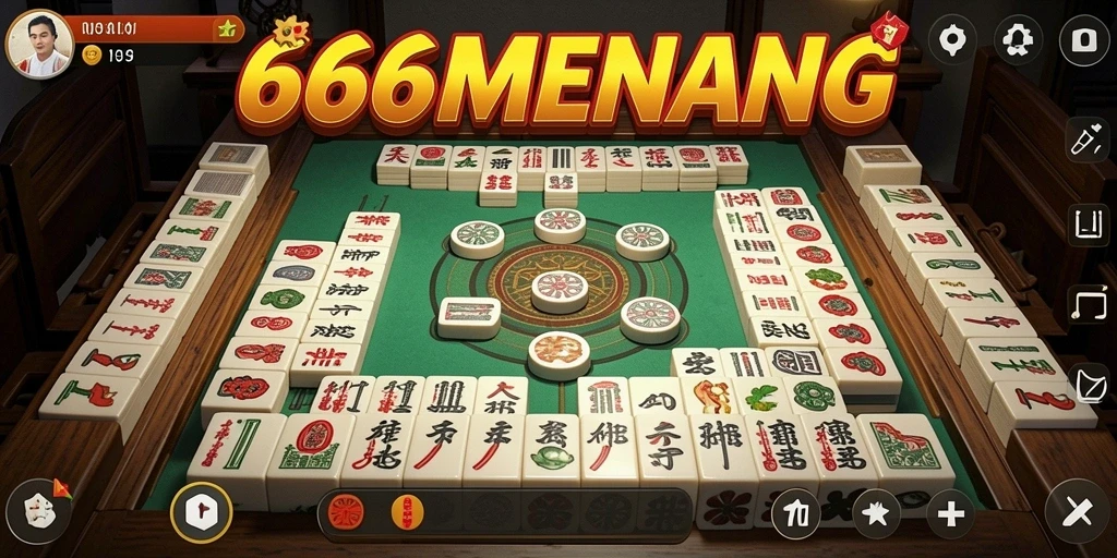Tampilan gameplay Mahjong yang menarik di 666MENANG.