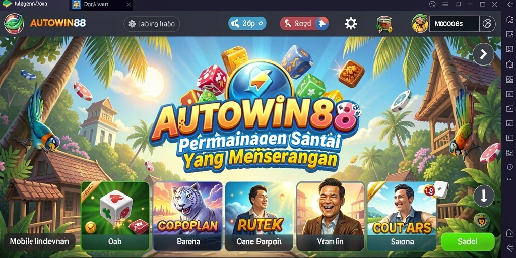 Screenshot utama AUTOWIN88 menampilkan gameplay yang seru dan interaktif.