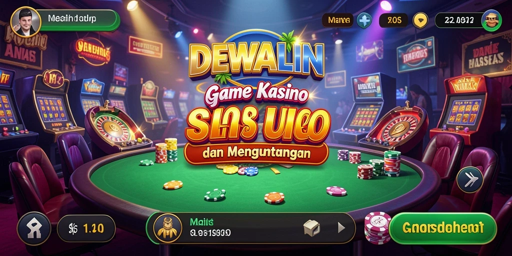 Tampilan gameplay Kasino yang seru dan interaktif di DEWALIN.