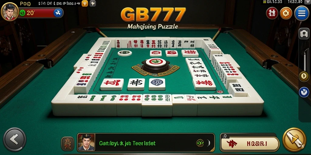 Screenshot gameplay GB777 menampilkan pengalaman seru bermain Mahjong.