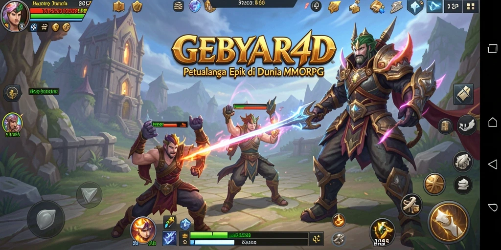 Tampilan gameplay epik GEBYAR4D di dunia MMORPG.