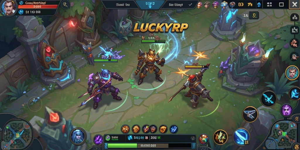 Tangkapan layar dari gameplay LUCKYRP yang mendebarkan.