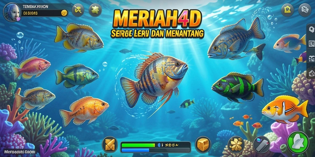 Gameplay MERIAH4D yang seru dalam menembak ikan.
