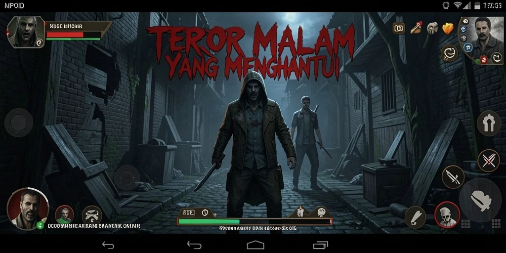 Tampilan screenshot MPOID yang menunjukkan suasana mencekam dalam gameplay.