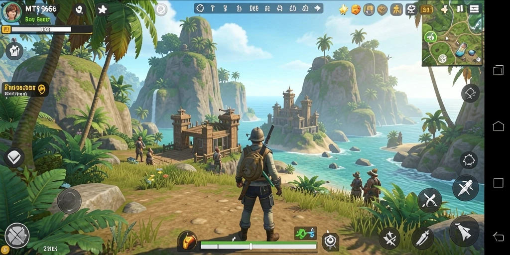 Gameplay MT966 yang penuh petualangan dalam dunia terbuka.