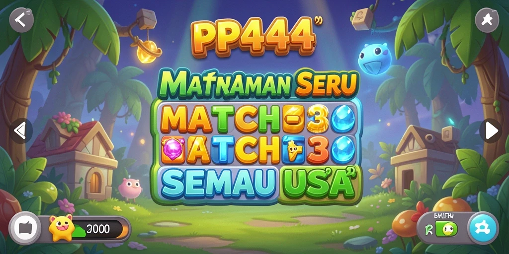 Screenshot gameplay PP444 menampilkan pengalaman seru mencocokkan objek Match-3.