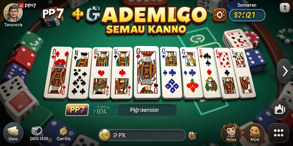 Screenshot gameplay Domino yang menampilkan aksi seru dalam PP7.