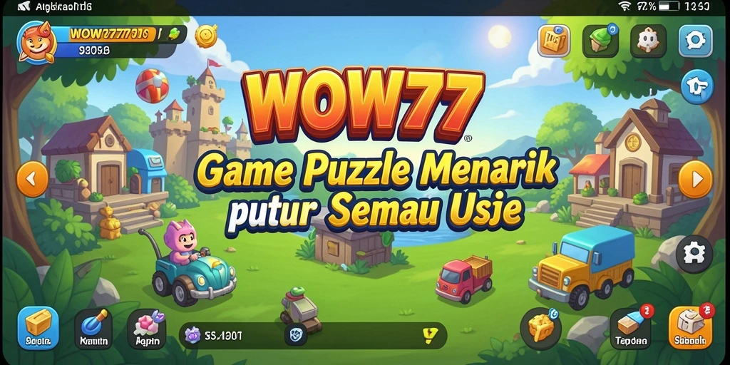 Tampilan gameplay WOW77 yang mengasyikkan dalam menyelesaikan puzzle.