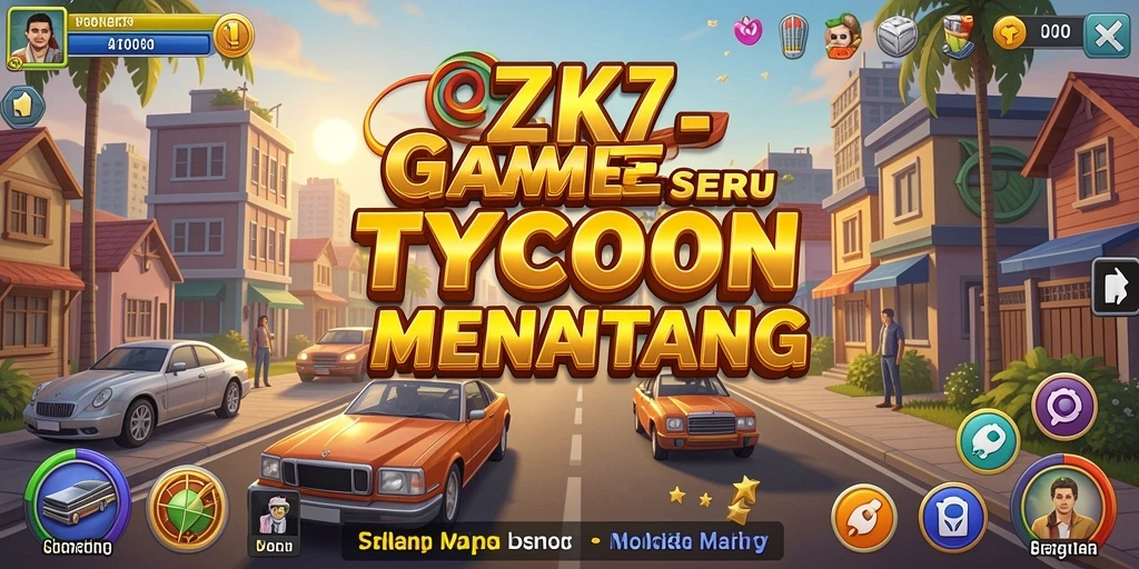 Tangkapan layar gameplay ZK7 yang mendebarkan dengan manajemen bisnis.