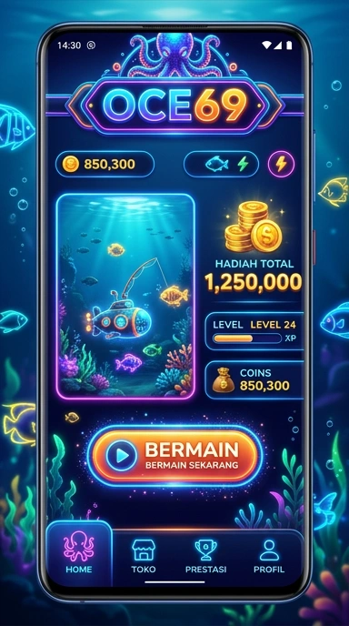 oce69 menampilkan berbagai kategori aplikasi untuk pengguna Android.